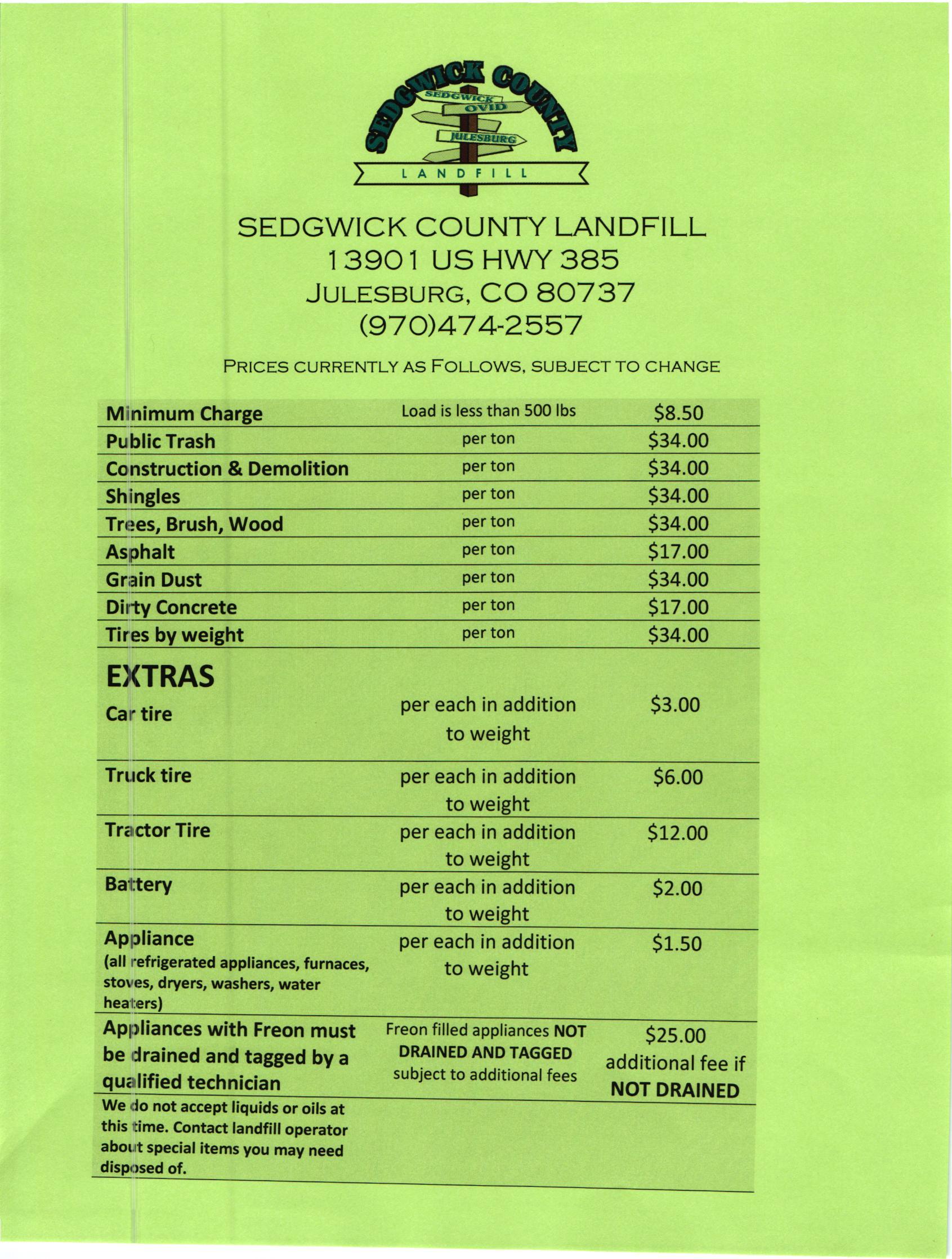 Landfill Sedgwick County